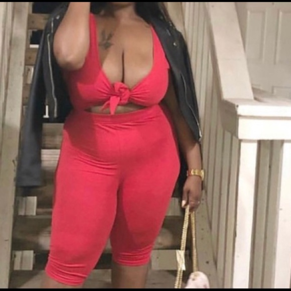 Cut out Capri jumpsuit